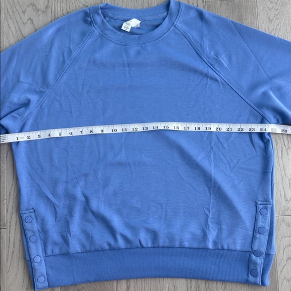 90 Degree by Reflex Softlite Scuba Sophie Crewneck Pullover Sweatshirt Blue XL - Picture 6 of 8